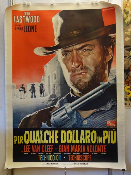 For a few Dollars more original release italian movie poster